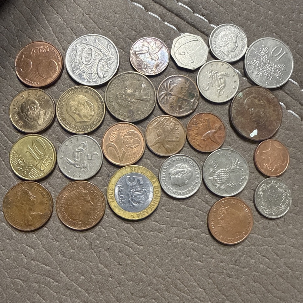 Large Lot of 20+ World Coins Collection Mixed Countries Old Foreign Coins